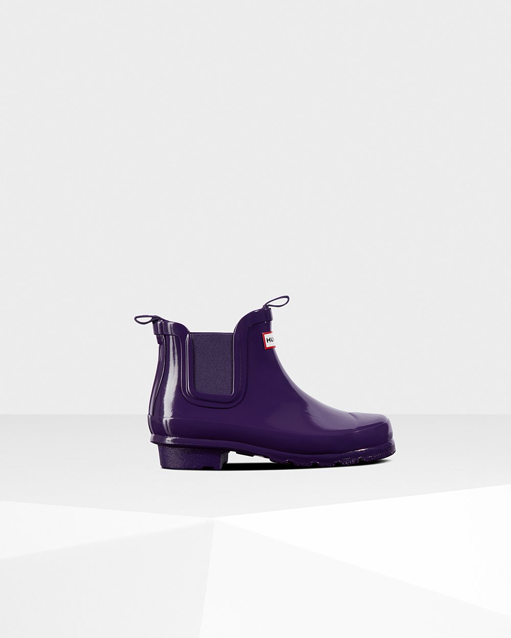 Botas Chelsea Hunter Niños - Original Big Gloss - Azules Morados - YRPHLNZ-09